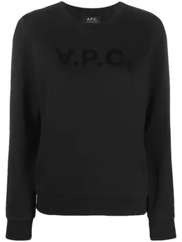 A.P.C. футболка с логотипом, черный