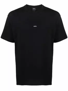 A.P.C. футболка с логотипом, черный