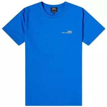 A.P.C. Футболка с логотипом Item F, синий