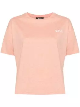 A.P.C. футболка с логотипом, оранжевый