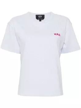 A.P.C. футболка свободного кроя с логотипом vpc, серый