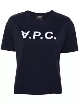 A.P.C. футболка VPC Color H, синий