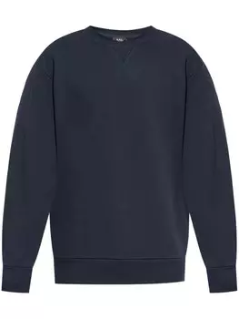 A.P.C. хлопковая толстовка с v-образной вставкой, синий
