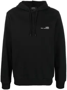 A.P.C. худи Item с логотипом, черный