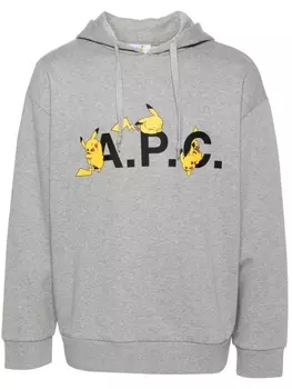 A.P.C. худи Pikachu, серый