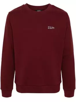 A.P.C. худи с логотипом, красный