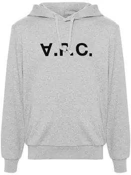 A.P.C. худи с логотипом, серый