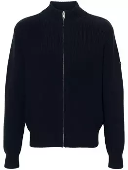 A.P.C. кардиган в рубчик, синий