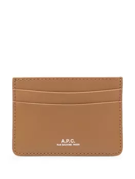 A.P.C. картхолдер Andr, коричневый