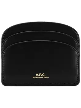 A.P.C. картхолдер с логотипом, черный