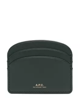 A.P.C. картхолдер с логотипом, зеленый