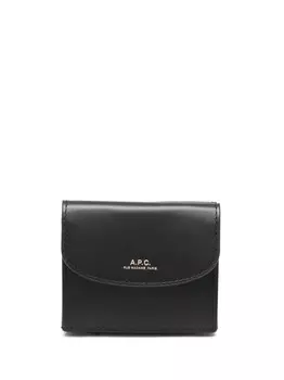 A.P.C. кошелек с логотипом, черный