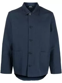 A.P.C. куртка на пуговицах, синий