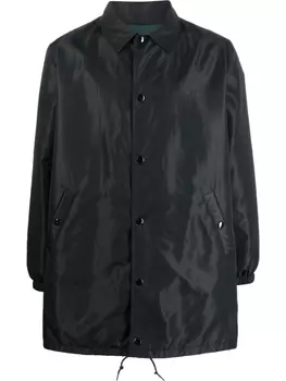 A.P.C. куртка-рубашка с логотипом, черный