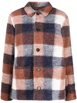 A.P.C. куртка-рубашка в клетку, розовый