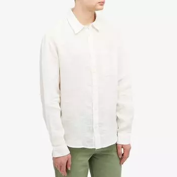 A.P.C. Льняная рубашка кассель, белый
