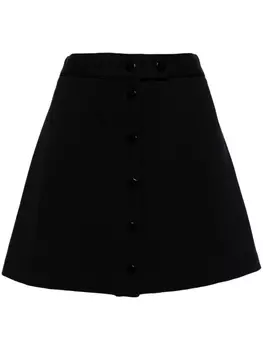 A.P.C. мини-юбка А-силуэта с завышенной талией, синий