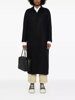 A.P.C. однобортное пальто, синий