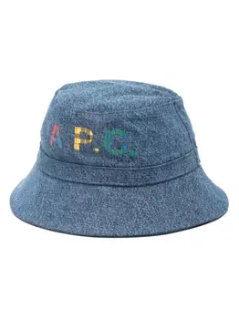 A.P.C. панама с логотипом, синий