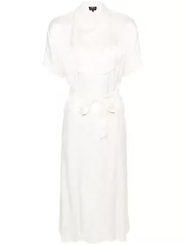 A.P.C. платье миди New Drew, нейтральный цвет