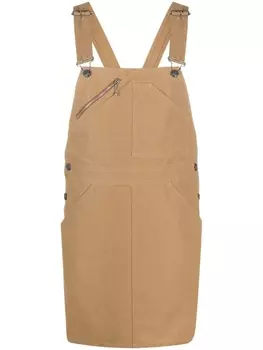 A.P.C. платье с квадратным вырезом, коричневый