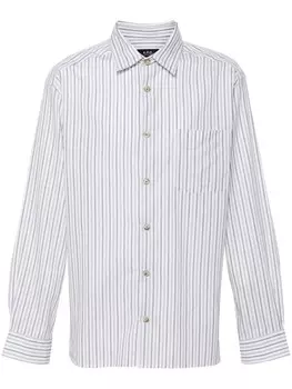 A.P.C. полосатая рубашка из хлопчатобумажной смеси, белый