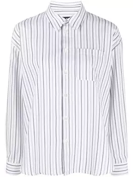 A.P.C. полосатая рубашка с длинными рукавами, белый