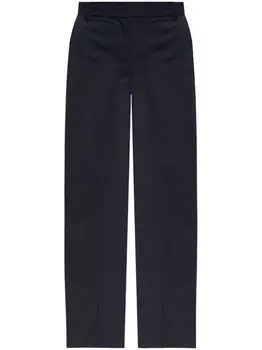 A.P.C. прямые брюки из хлопка по фигуре, синий