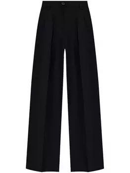 A.P.C. прямые хлопковые брюки, черный