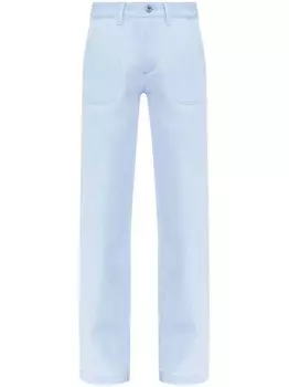 A.P.C. прямые хлопковые джинсы, синий