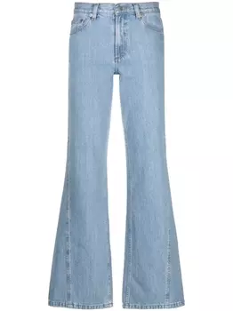 A.P.C. расклешенные джинсы, синий