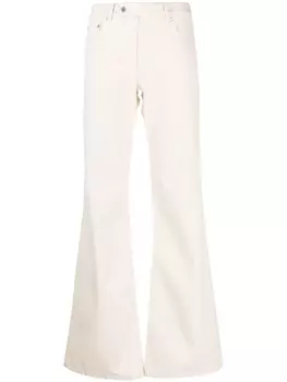 A.P.C. расклешенные джинсы средней посадки, нейтральный цвет