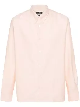 A.P.C. рубашка Greg в полоску, оранжевый