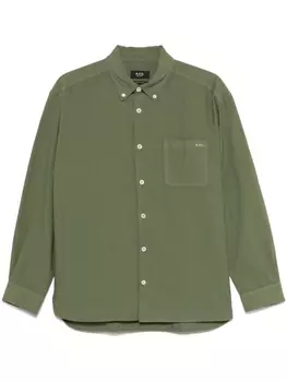 A.P.C. рубашка Mateo, зеленый