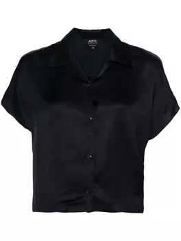 A.P.C. рубашка Miley с короткими рукавами, синий