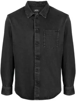 A.P.C. рубашка на пуговицах, черный