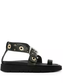 A.P.C. сандалии с люверсами, зеленый