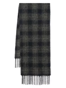 A.P.C. шарф в клетку, зеленый