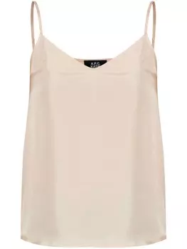 A.P.C. шелковый топ, нейтральный цвет
