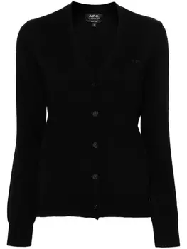 A.P.C. шерстяной кардиган Саломея, черный