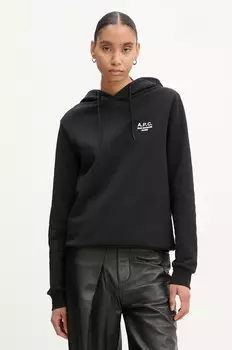 A.P.C. стандартная толстовка Rue Madame GOTS, черный
