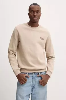 A.P.C. стандартная толстовка Rue Madame GOTS, бежевый