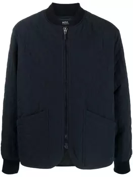 A.P.C. стеганый бомбер, синий