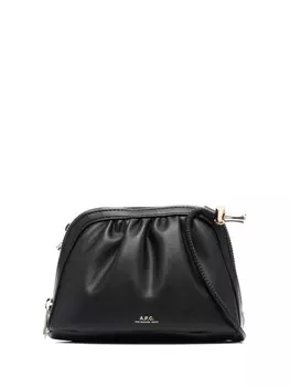 A.P.C. сумка через плечо с кулиской, черный