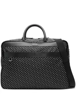 A.P.C. сумка Miles Weekender с логотипом, черный