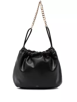 A.P.C. сумка на плечо Ninon с тисненым логотипом, черный