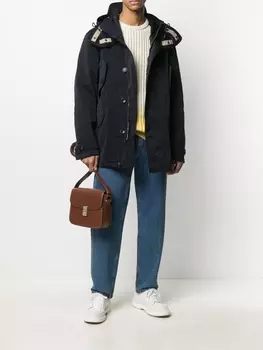 A.P.C. сумка на плечо с логотипом, коричневый