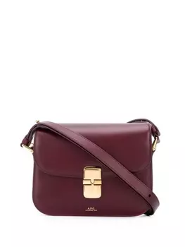 A.P.C. сумка на плечо с логотипом, красный