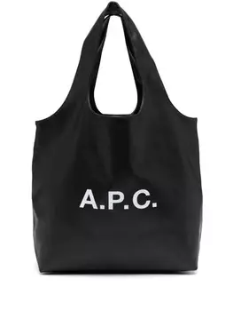 A.P.C. сумка-шоппер с логотипом Ninon, черный