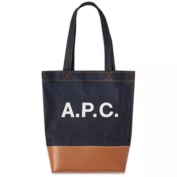 A.P.C. Сумка-тоут Axel из денима и кожи